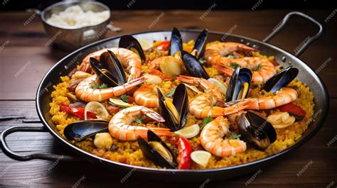  Paella Valenciana: 濃郁香料與鮮美海鮮交織成地中海盛宴！